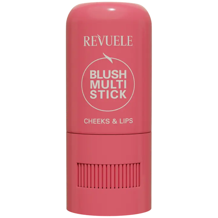 Revuele Blush multi stick 02. Monikäyttöinen voidemainen poskipuna, jota voi myös käyttää huulille.