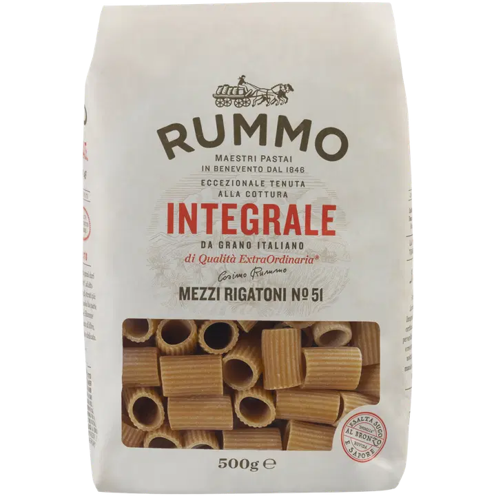 Rummo täysjyvä Mezzi Rigatoni no51 500g
