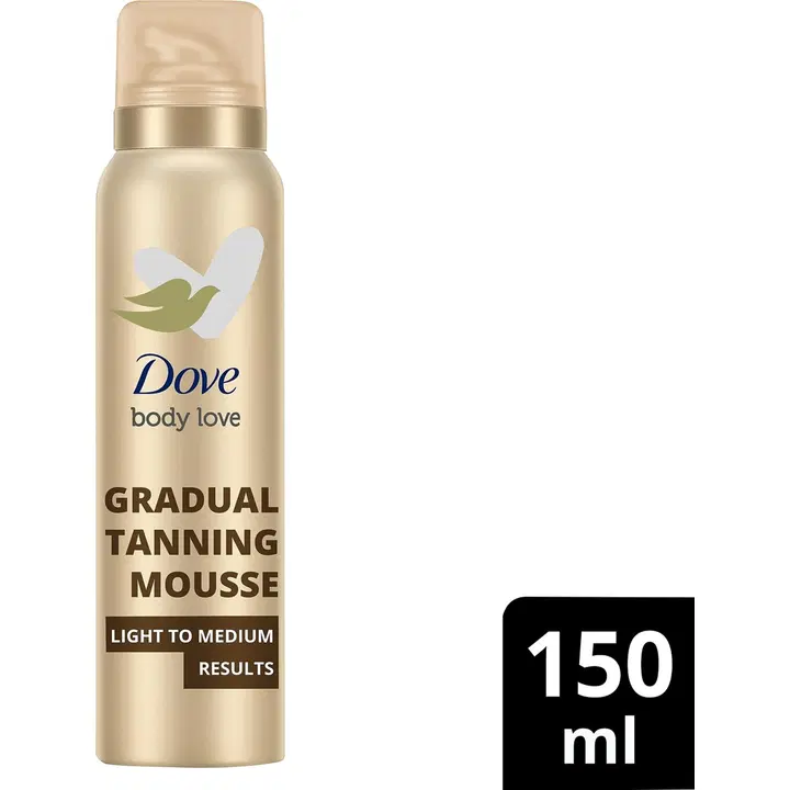 Dove Body Love Fair to Medium Tanning Mousse vaaleasta keskitummaan lopputulokseen 150 ml