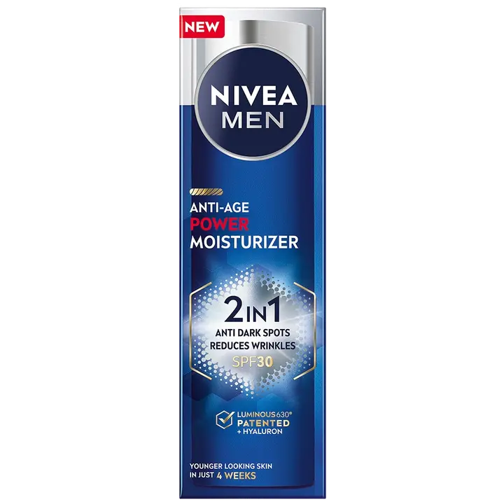 NIVEA MEN 50ml Anti-Age 2in1 Power Moisturizer -kasvovoide