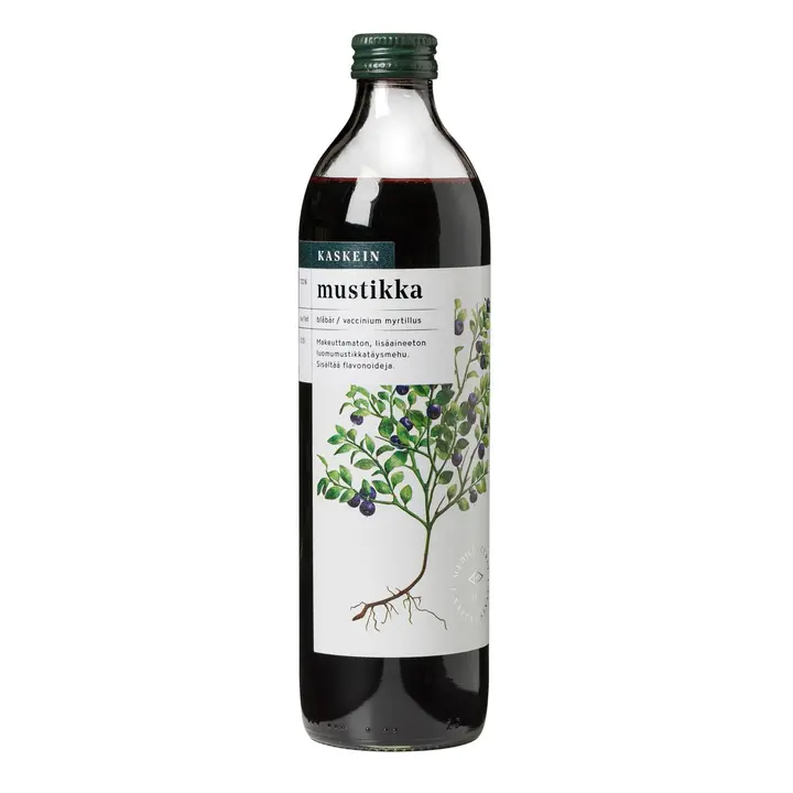 Kaskein Marja Luomumustikkatäysmehu 0,5l säilöntäaineeton