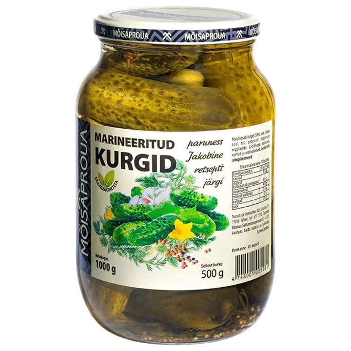 Mõisaproua marineeritud kurgid 1000g