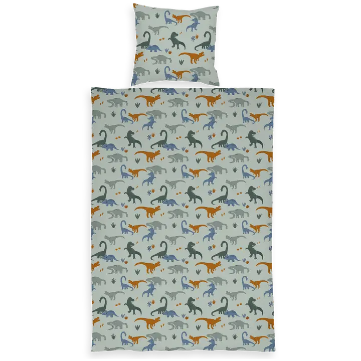 Laste voodipesukomplekt dinosaurus 120x160+40x60