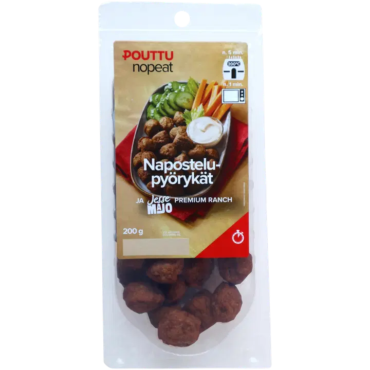 Pouttu Nopeat Napostelupyörykkä ja Premium Ranch -majoneesi 200 g