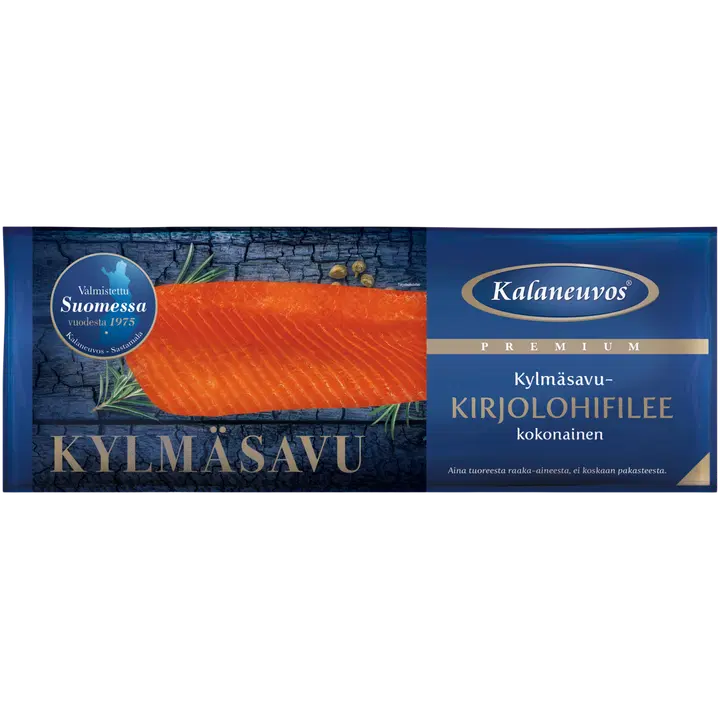 Kalaneuvos Kylmäsavukirjolohifilee ruodoton n700g vak