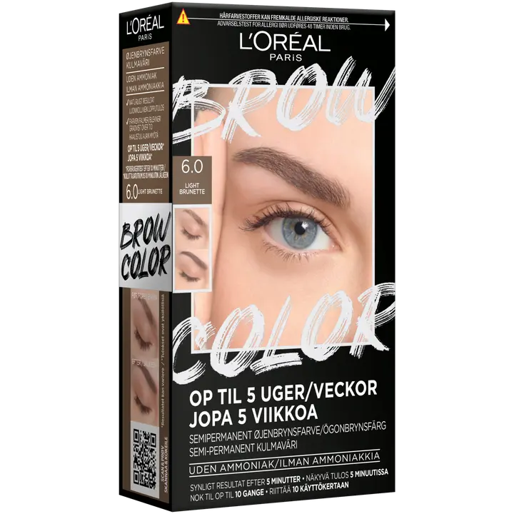 L'Oréal Paris Brow Color Kit 6.0 Light Brunette kulmaväri 30ml