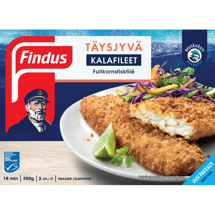 Findus Täysjyvä kalafileet MSC 250g, pakaste