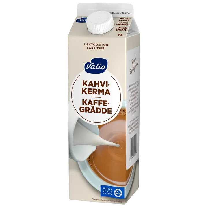 Valio kahvikerma laktoositon 1 l