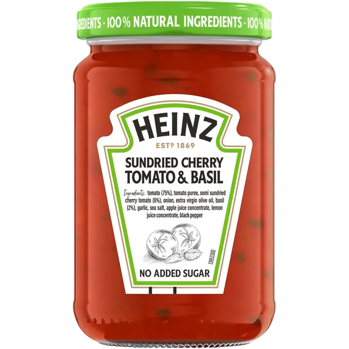 Heinz basiiliku ja poolkuivatatud kirsstomatitega maitsestatud pastakaste 350 g