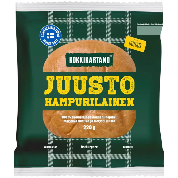 Kokkikartano Juustohampurilainen 220g
