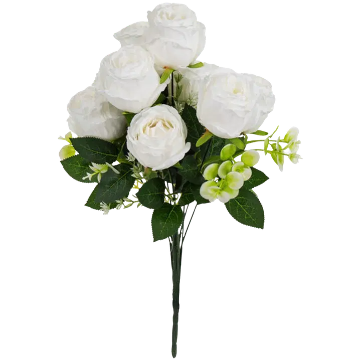 Valge roosikimp 43 cm