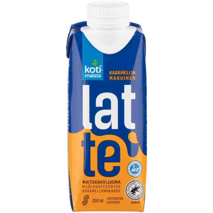 Kotimaista maitokahvijuoma Karamelli 250 ml