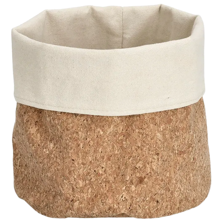 Zeller säilytyskori korkki-puuvilla Ø 20 x 20 cm