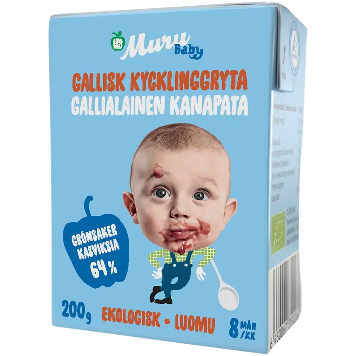 Muru Baby Gallialainen kanapata 8 kk luomulastenateria 200 g