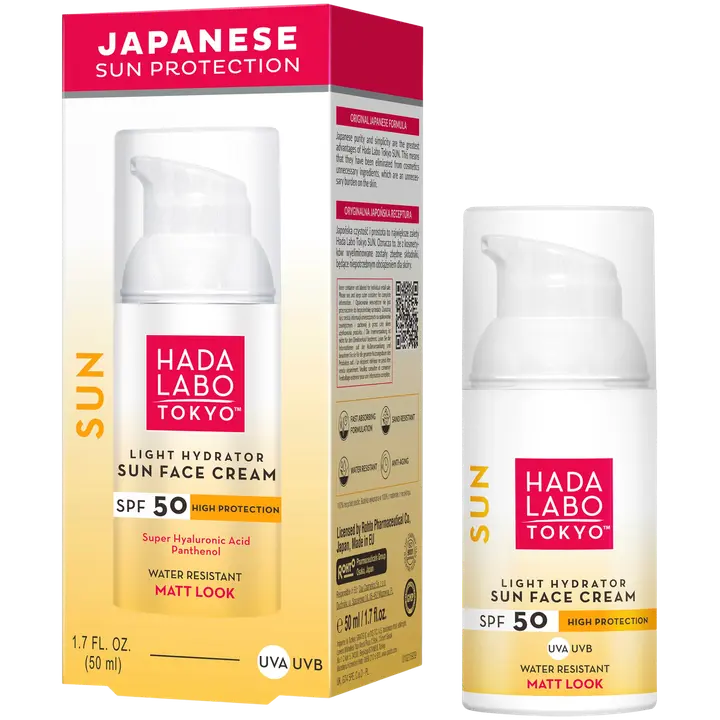 HADA LABO TOKYO Light Hydrator Sun Face Cream SPF 50 aurinkovoide kasvoille 50ml