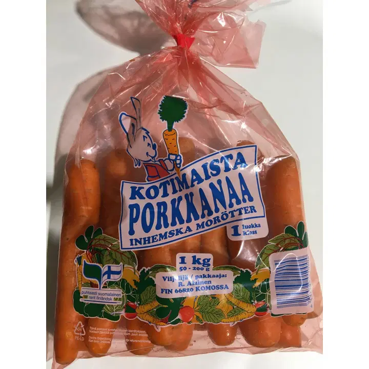 R. Alainen porkkanapussi 1 kg