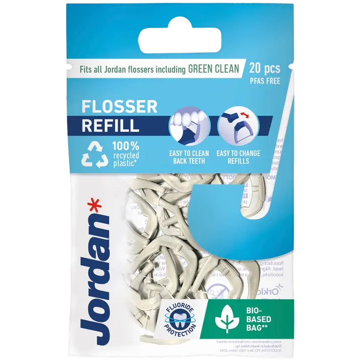 Jordan Easy Clean Flosser refill täyttöpakkaus 20kpl