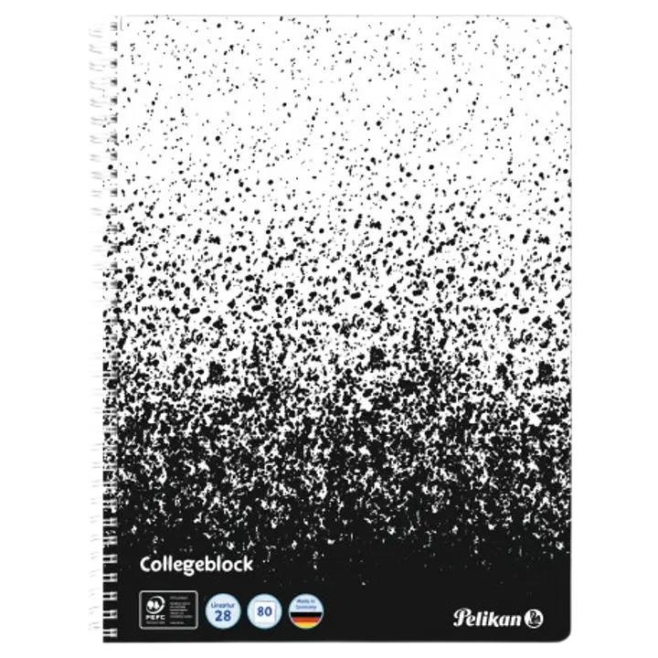 Spiraalkaustik, a4/80, ruuduline black white, 70 gsm paber