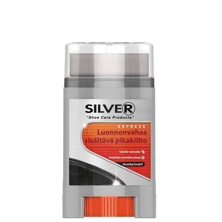 Silver pikakiilloke kengille Twist & Shine 50 ml musta