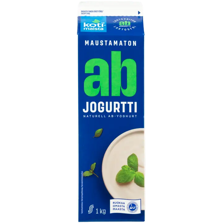 Kotimaista 1 kg Maustamaton AB jogurtti laktoositon