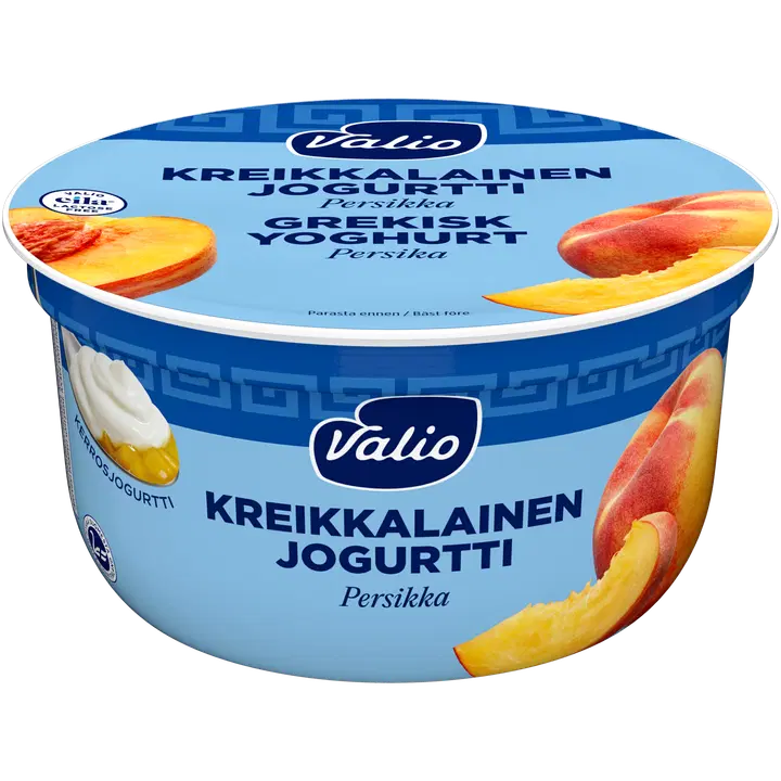 Valio grekisk yoghurt persika laktosfri 150 g