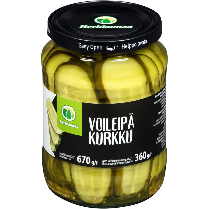 Herkkumaa Voileipäkurkku 670/360g