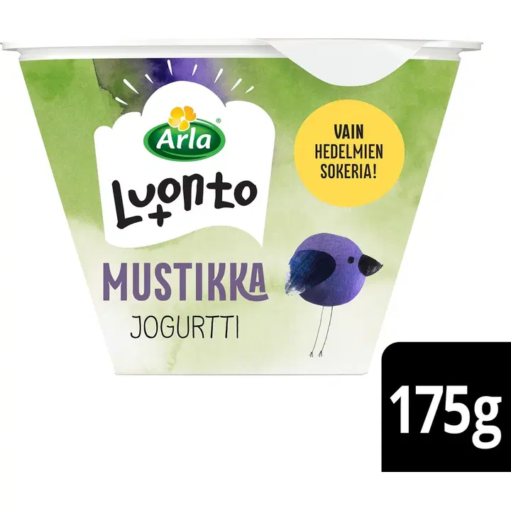Arla Luonto+ AB Mustikkajogurtti laktoositon 175 g