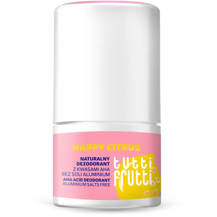 TUTTI FRUTTI Alumiinivapaa deodorantti HAPPY CITRUS and AHAs almond, shikimic, lactic 50ml