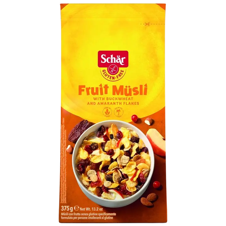 Schär puuviljamüsli gluteenivaba 375g