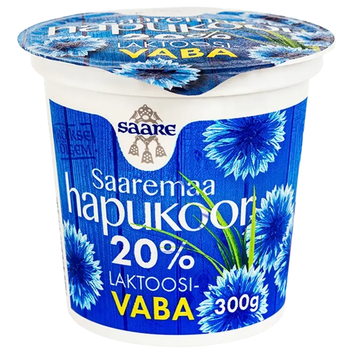 Saare hapukoor 20% laktoosivaba 300g