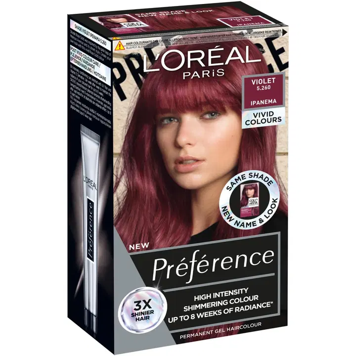 L'Oréal Paris Préférence Vivid Colours Violet intensiivinen kestoväri 1kpl