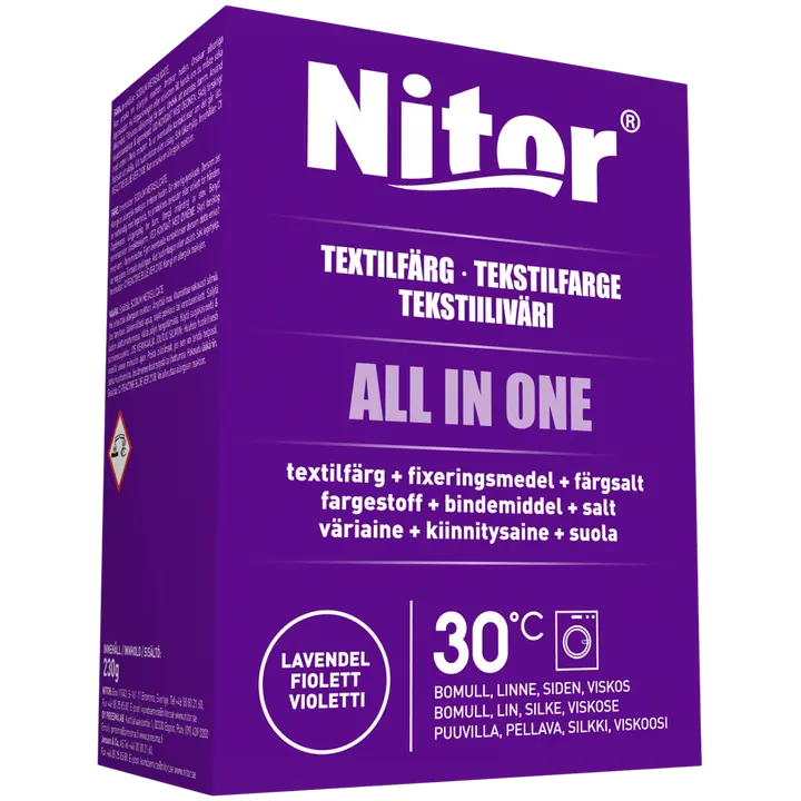 Nitor Tekstiiliväri All in one 230g violetti