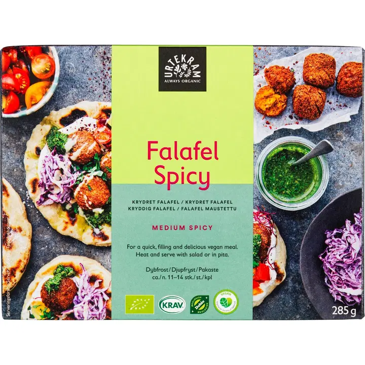 URTEKRAM Luomu Spicy Falafel pakaste 285g