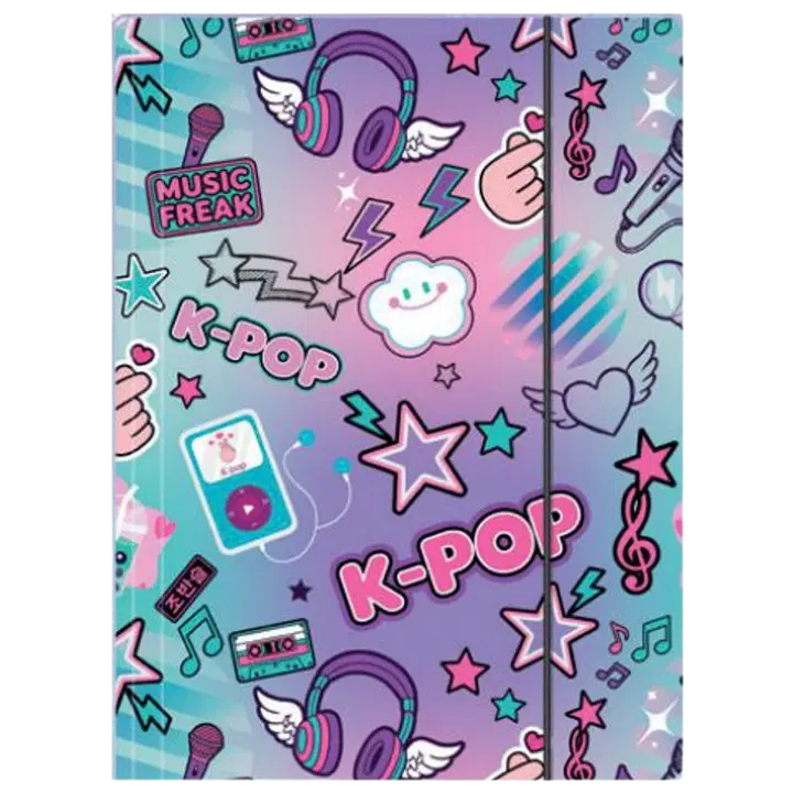 Kartongist kummiga kaaned a4 k-pop light