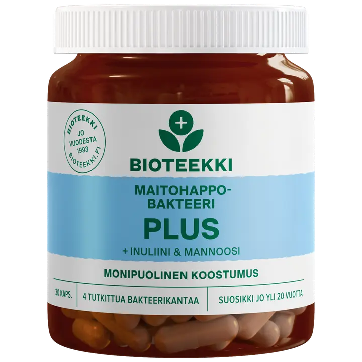 Bioteekki Maitohappobakteeri Plus 30 kaps.