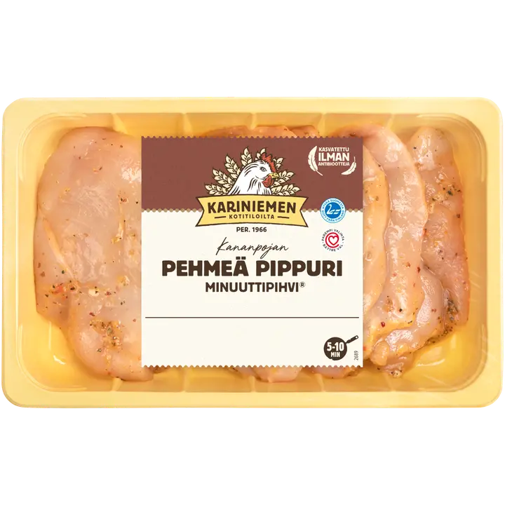 Kariniemen Kananpojan Minuuttipihvi® pehmeä pippuri 760 g