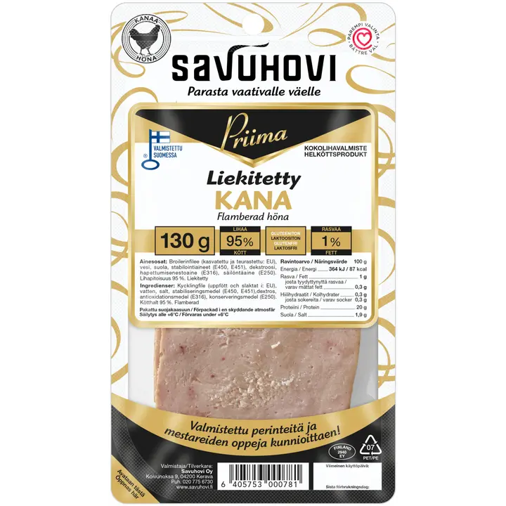 Savuhovi Priima Liekitetty kana 130g