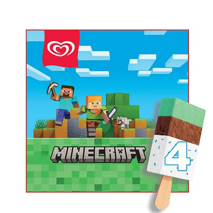 Kids Minecraft Multipakk Jäätis 184 g