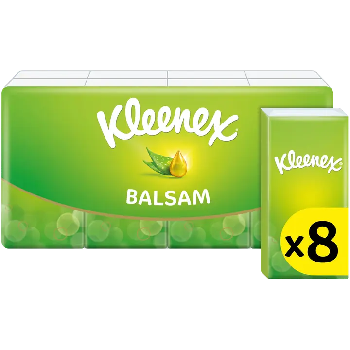Kleenex nenäliina balsam 8X9kpl