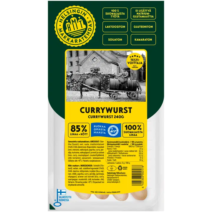 Helsingin Makkaratehdas Currywurst 240 g