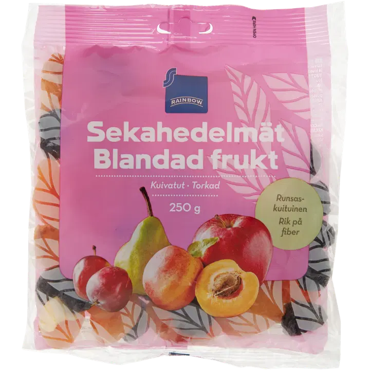 Rainbow 250g kuivatut sekahedelmät