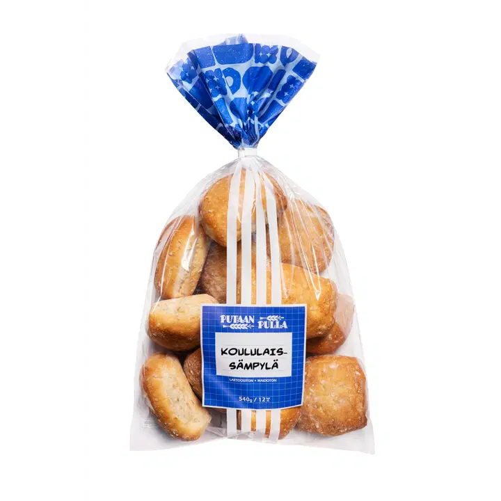 PutaanPulla Koululaissämpylä 12 kpl/540g vehnägrahamsämpylä