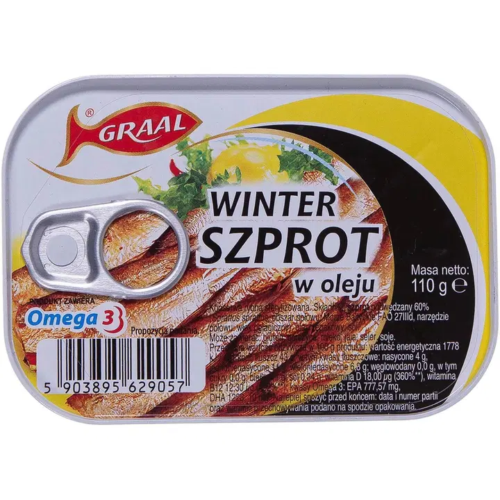 Graal 110g savustettua kilohailia öljyssä