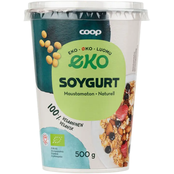 Coop hapatettu soijavalmiste luomu 500 g