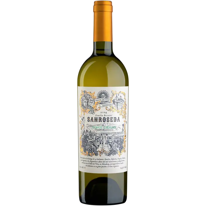 Sanroseda Pinot Grigio Organic vein 12,5%vol 750 ml