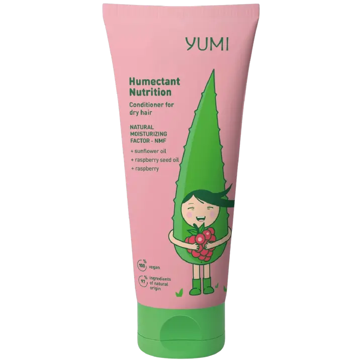 Yumi kosteuttava hoitoaine vadelma kuiville hiuksille 200 ml