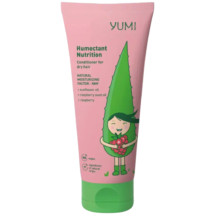 Yumi kosteuttava hoitoaine vadelma kuiville hiuksille 200 ml