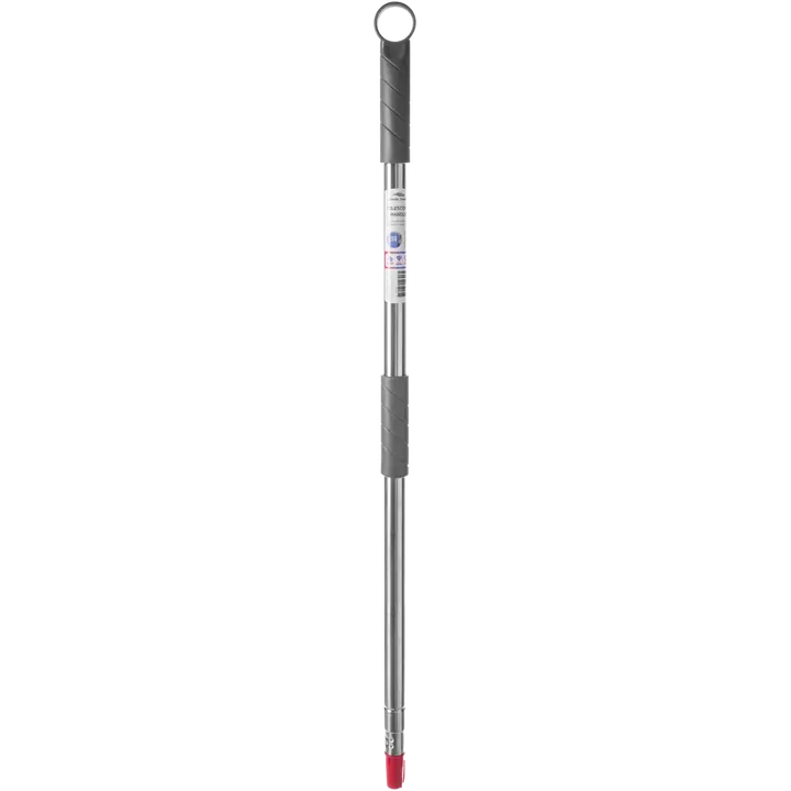 Tukeva 160 cm teleskooppikahva harjattua ruostumatonta terästä ergonomisella kahvalla