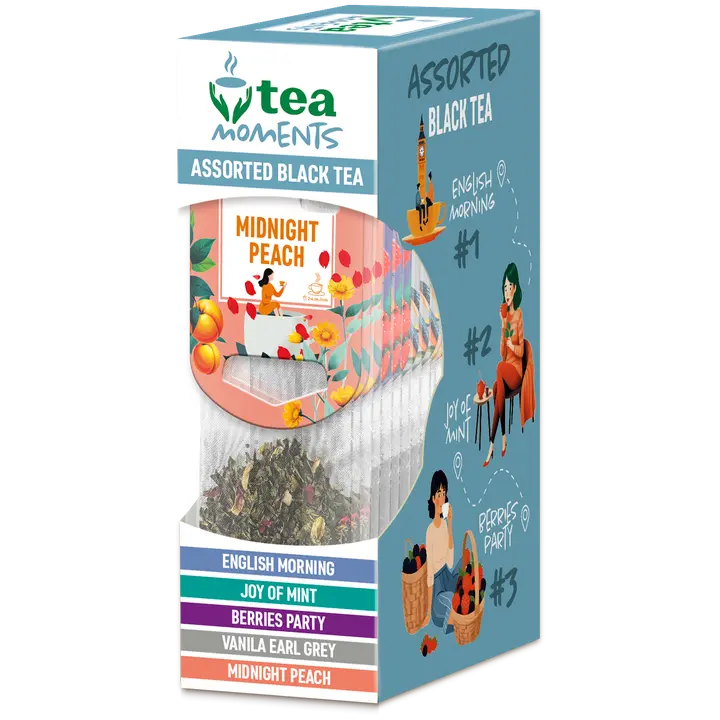 Mustade teede assortii 33,6g(5 maitset x 3)