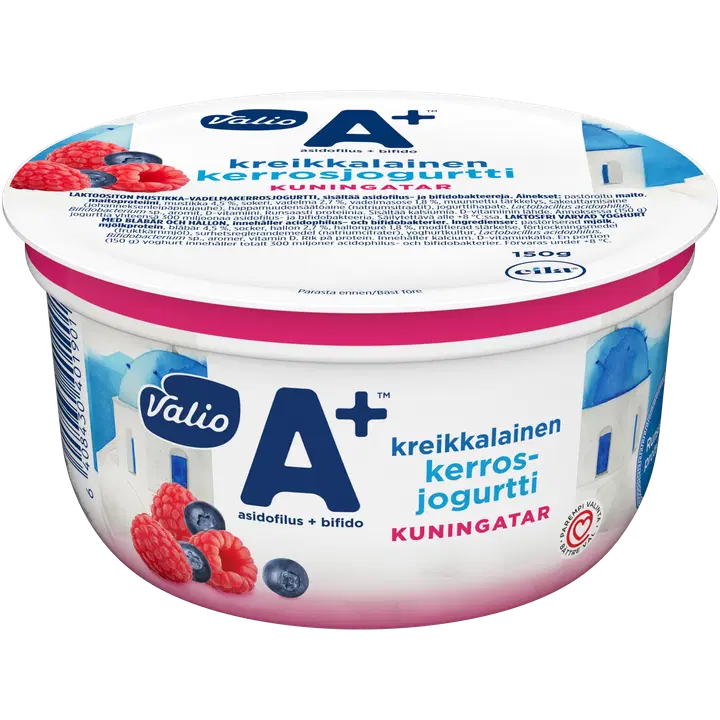 Valio A+™ kreikkalainen kerrosjogurtti kuningatar laktoositon 150 g